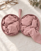 The pouch opened like a book, the whole prayer outfit folded inside